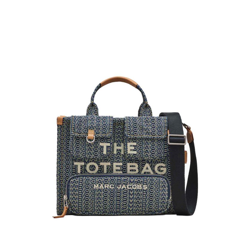 MARC JACOBS The Cargo Monogram Denim Medium Tote Bag image number 0